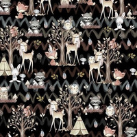 Lesní zvířátka v týpí