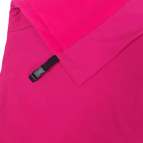 Softshellová nepadací deka do kočárku zateplená - malinová