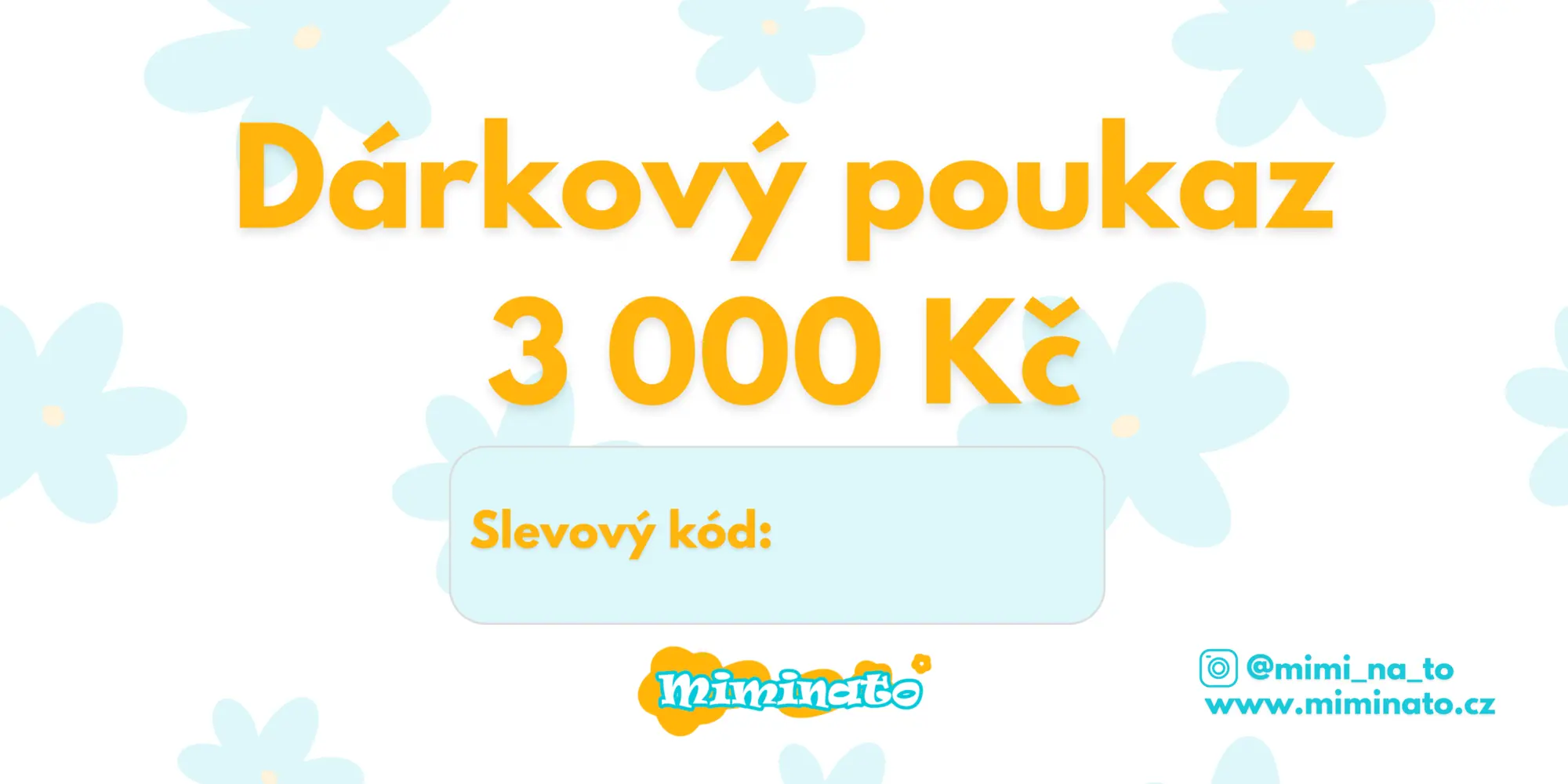 Dárkový poukaz - 3000 Kč