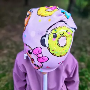 Dětská klasická čepice - Party donuts