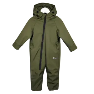 Dětská softshellová kombinéza - zelená khaki