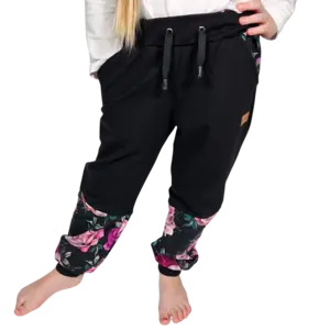 Dětské tepláky - Růže černá