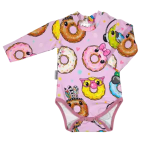 Kojenecké body s dlouhým rukávem - Party donuts
