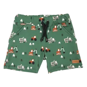 Dětské kraťasy - Traktor a bagr