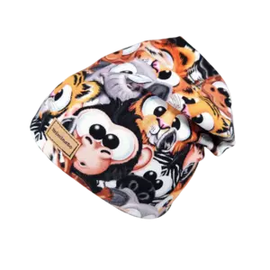 Dětská homeless čepice se zvířátky