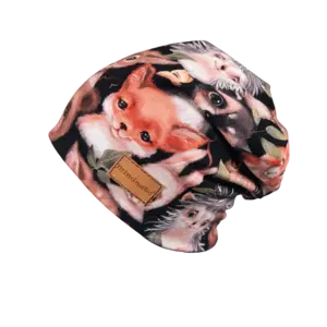 Dětská homeless čepice lesní přátelé