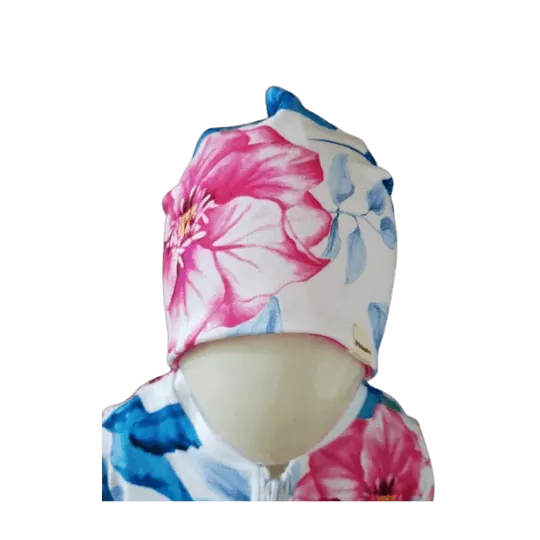 Dětská homeless čepice s kolibříky