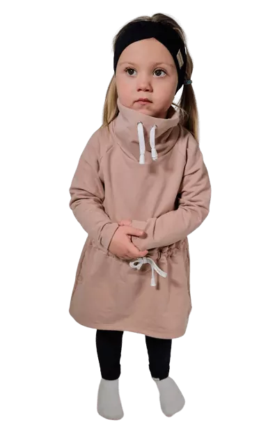 Dívčí mikina "parka" - béžová