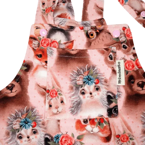 Dětské laclové kalhoty - zvířátka holčičky