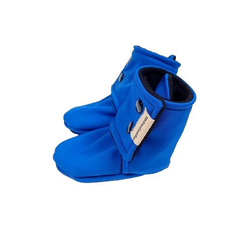 Softshellové capáčky - modré sklad vel. 6-12m s fleecem