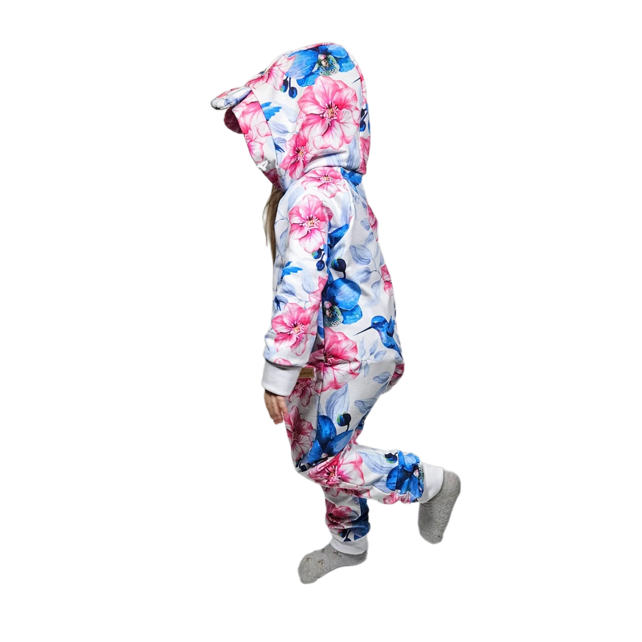 Dětský rostoucí teplákový overal - kolibřík