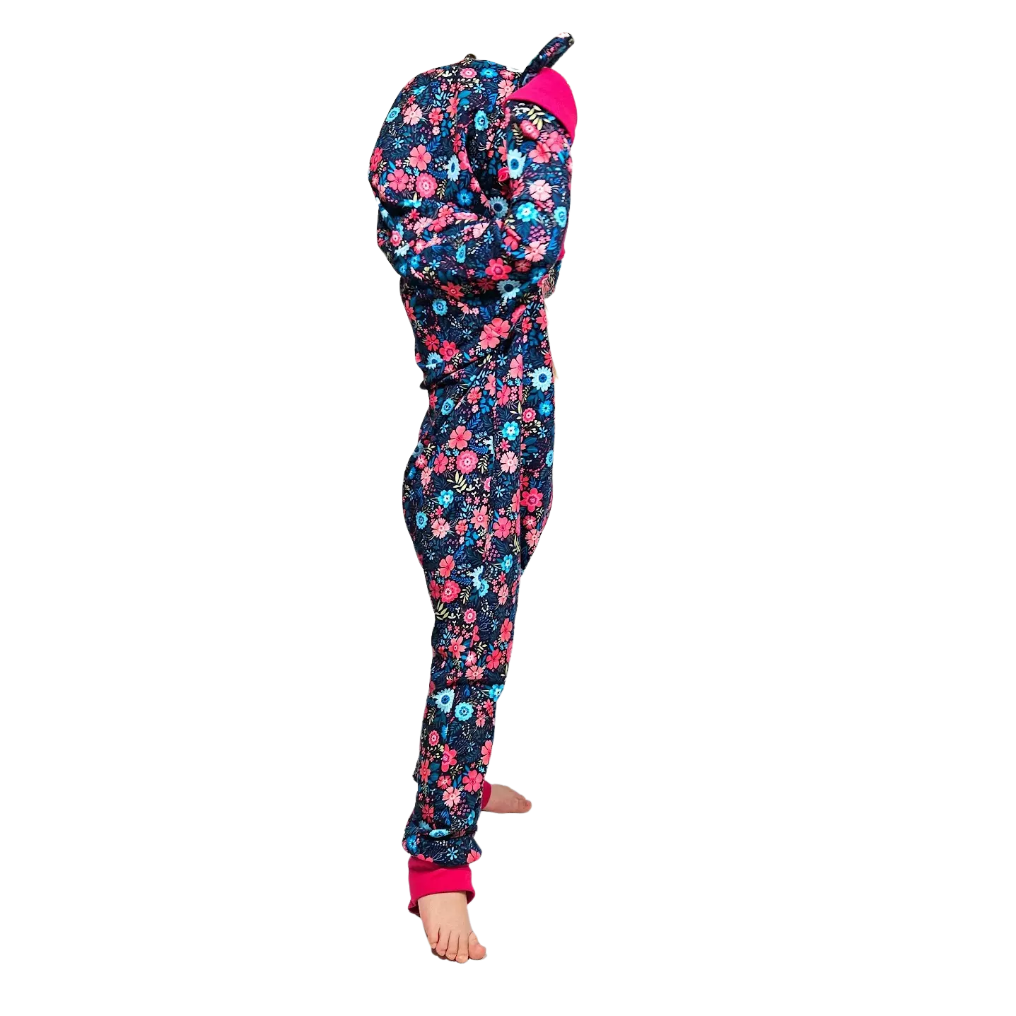 Dětský rostoucí teplákový overal - luční kvítí