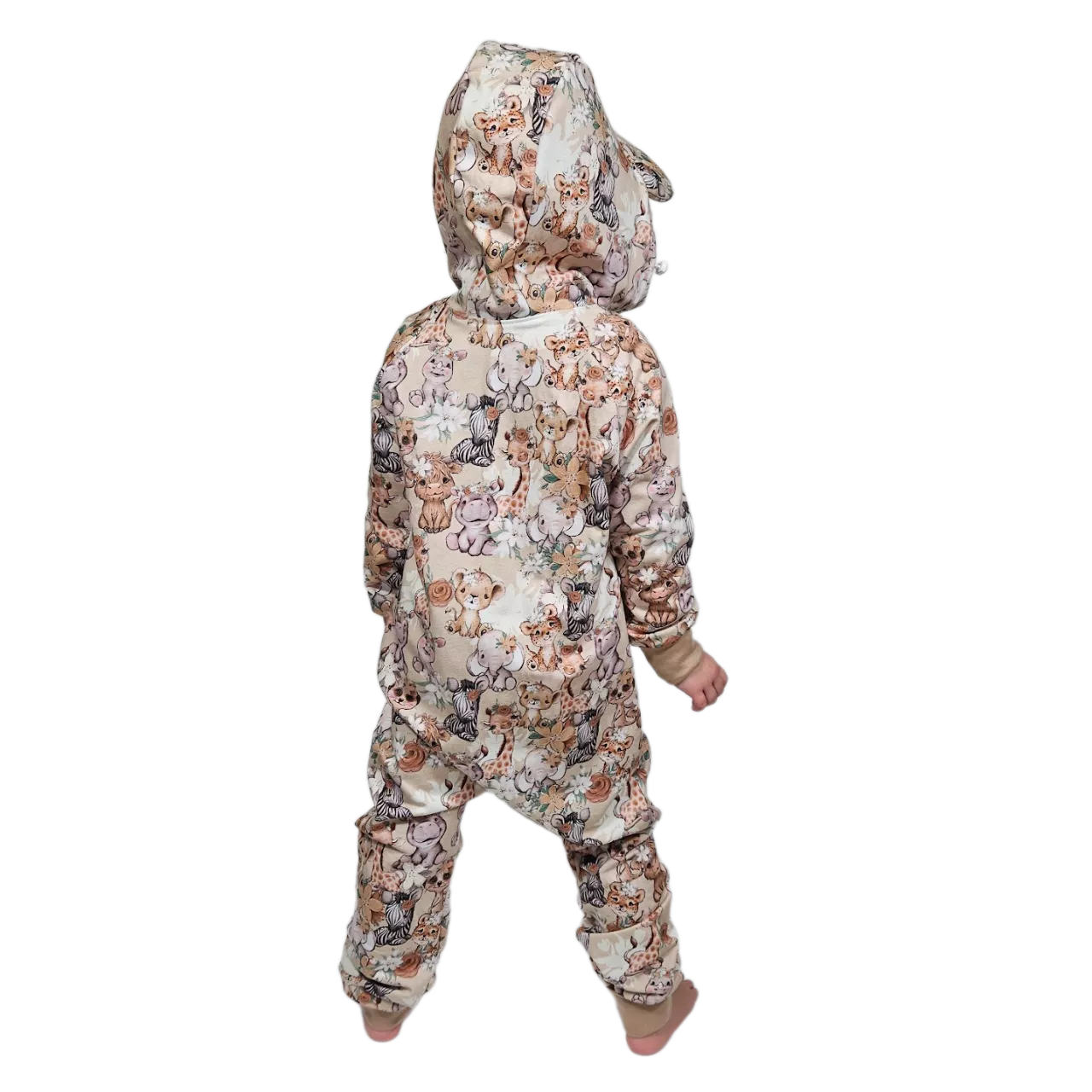 Dětský rostoucí teplákový overal - ZOO zvířátka