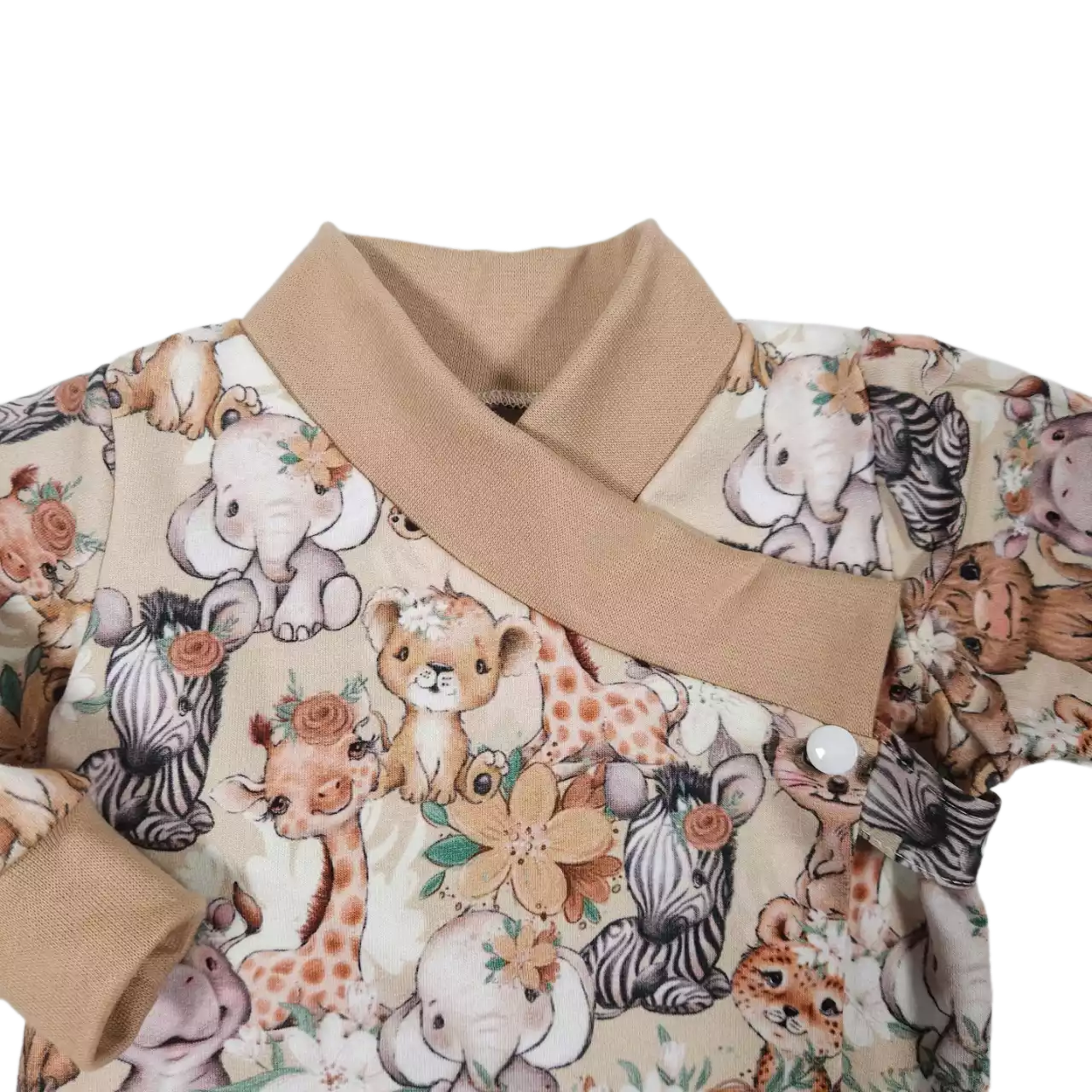 Zavinovací kojenecká mikina "kabátek" -  ZOO roztomilá zvířátka