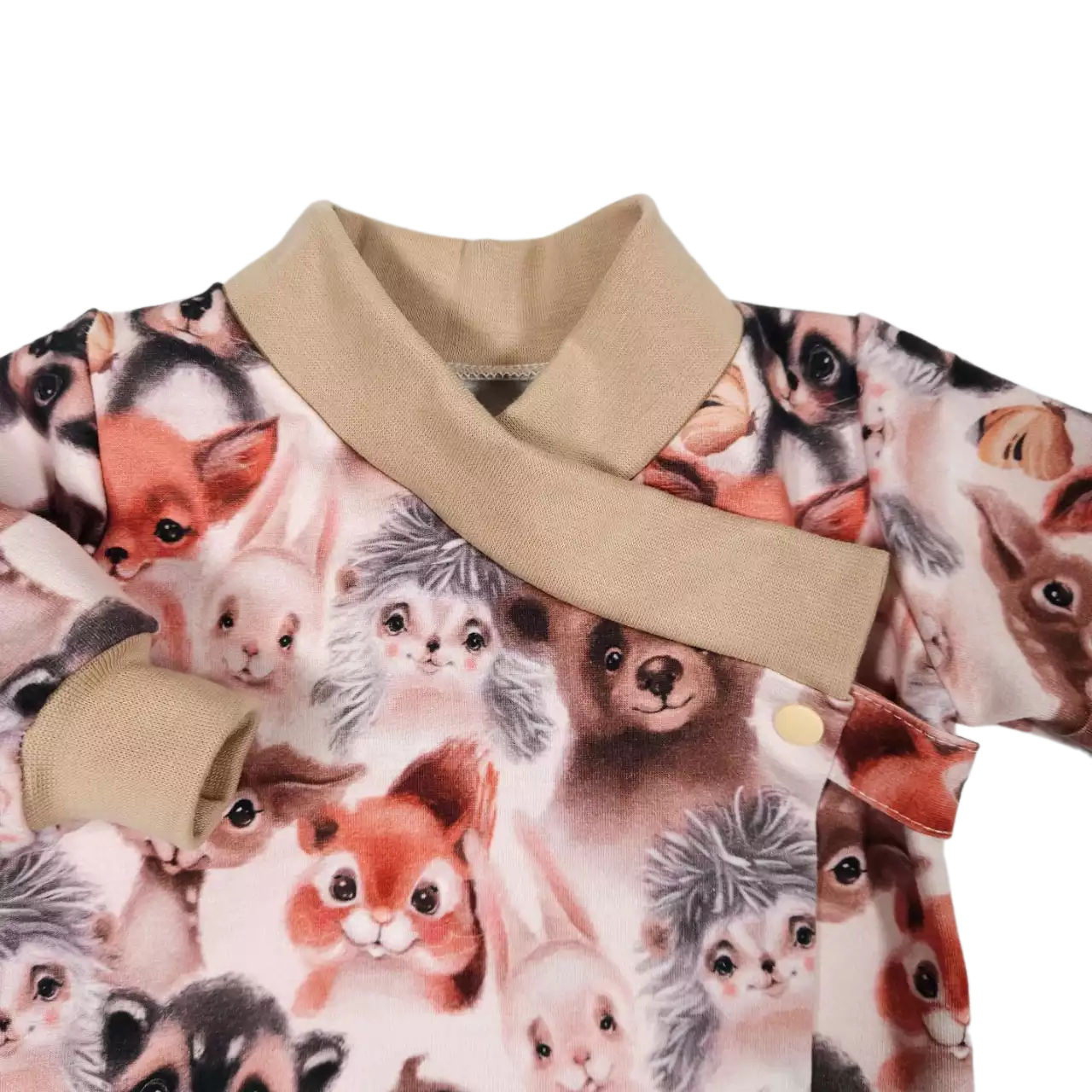 Zavinovací kojenecká mikina "kabátek" -  zvířátka medvědi