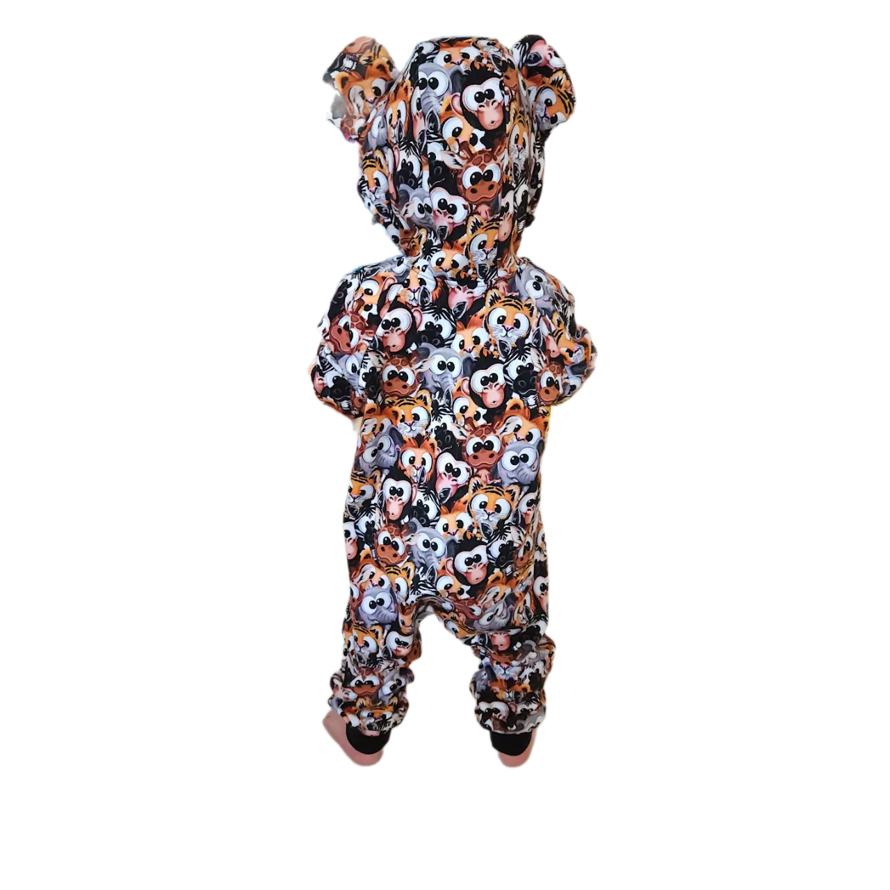 Dětský rostoucí teplákový overal - crazy animals