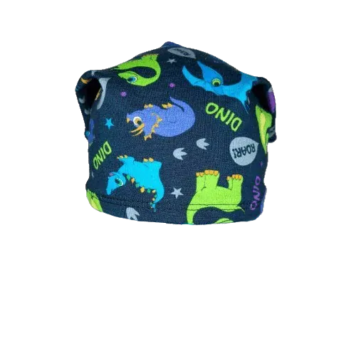 Dětský šátek na hlavu - barevní dinosauři