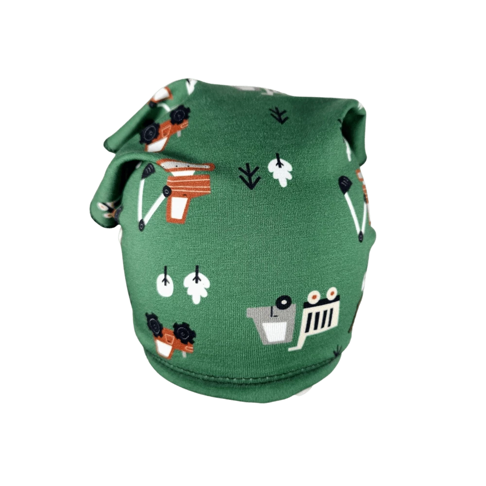 Dětský šátek na hlavu - Traktor a bagr