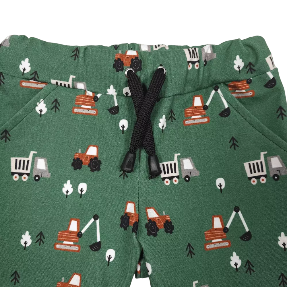 Dětské kraťasy - Traktor a bagr