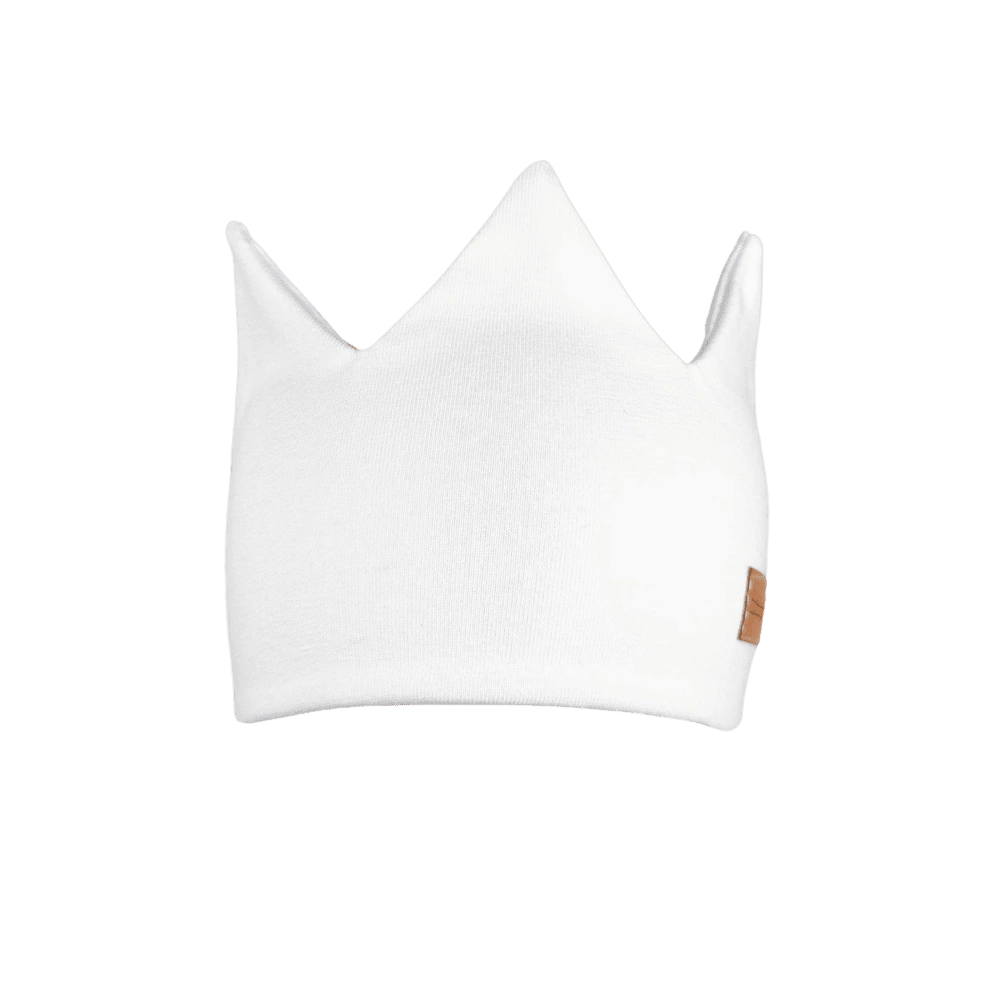 Dětská korunková čelenka - bílá