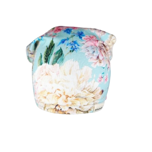 Dětský šátek na hlavu s kytičkami