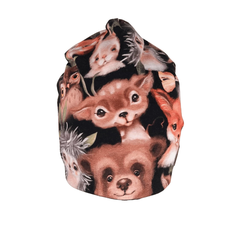 Dětská homeless čepice lesní přátelé