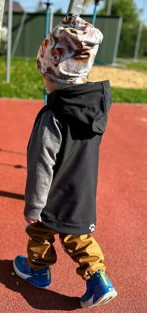 Dětská softshellová vesta - černá