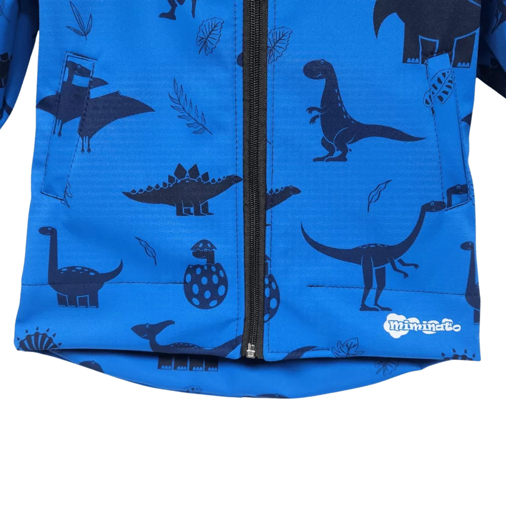 Softshellová bunda dinosauři modrá sklad vel. 92/98