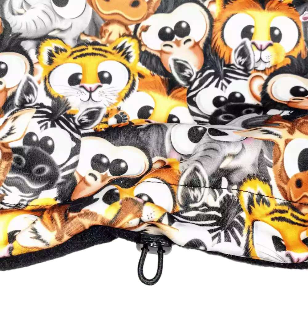 Softshellová nepadací deka do kočárku  - crazy animals