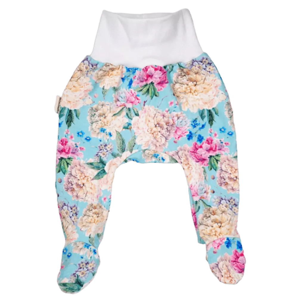 Kojenecký set - mentolové kytičky