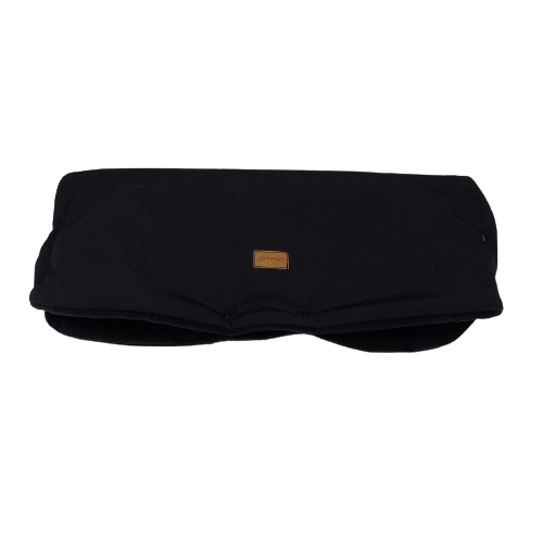 Sada na kočárek - rukávník, taška, nepadací dečka černá