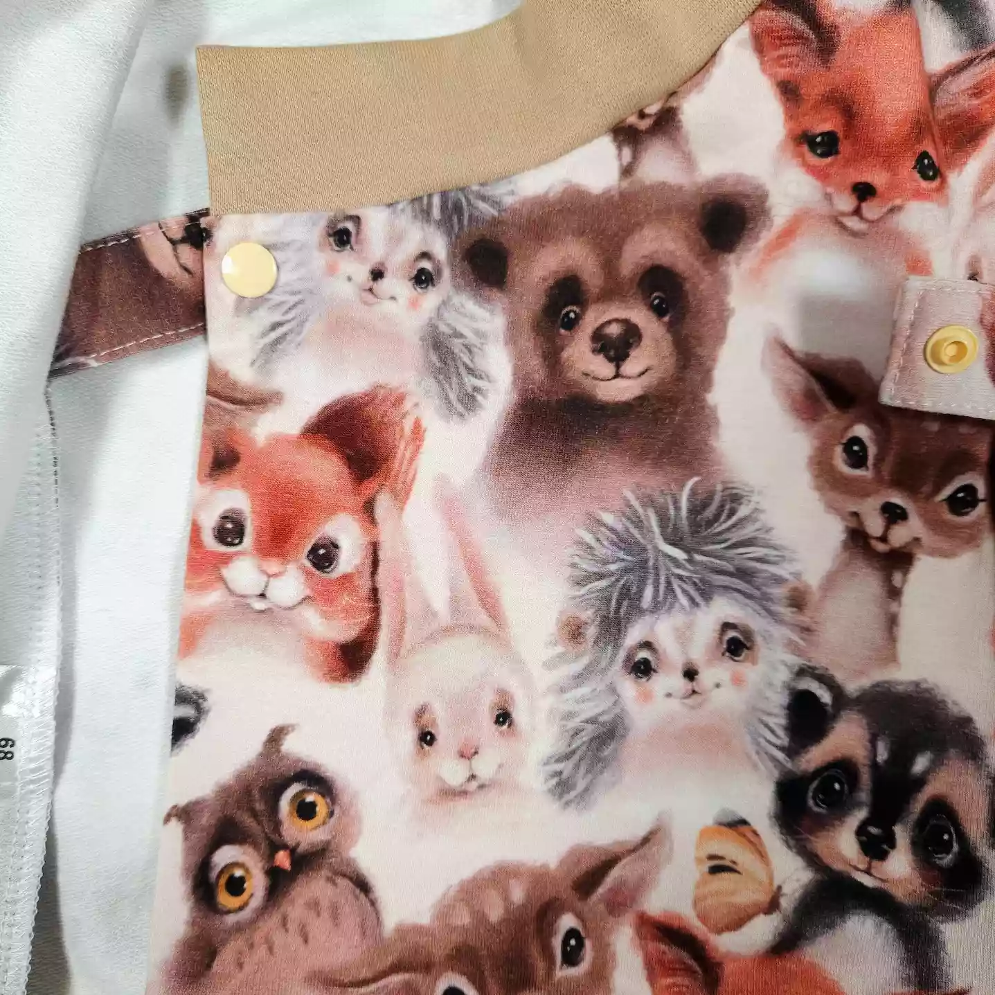 Zavinovací kojenecká mikina "kabátek" -  zvířátka medvědi