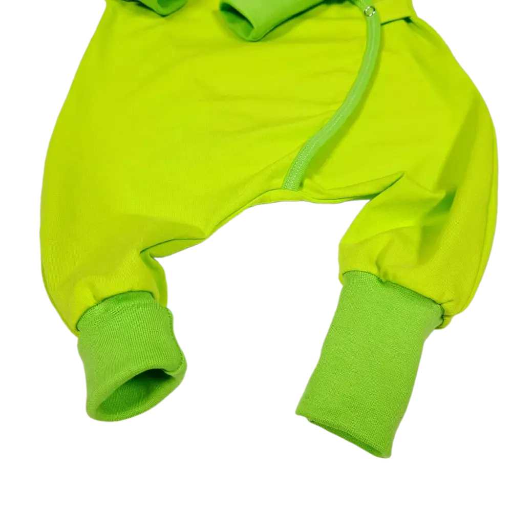 Kojenecký rostoucí overal - neonově zelený