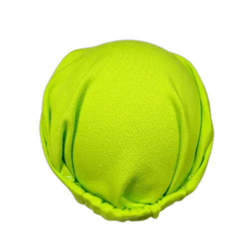 Dětský šátek na hlavu - neonově zelený