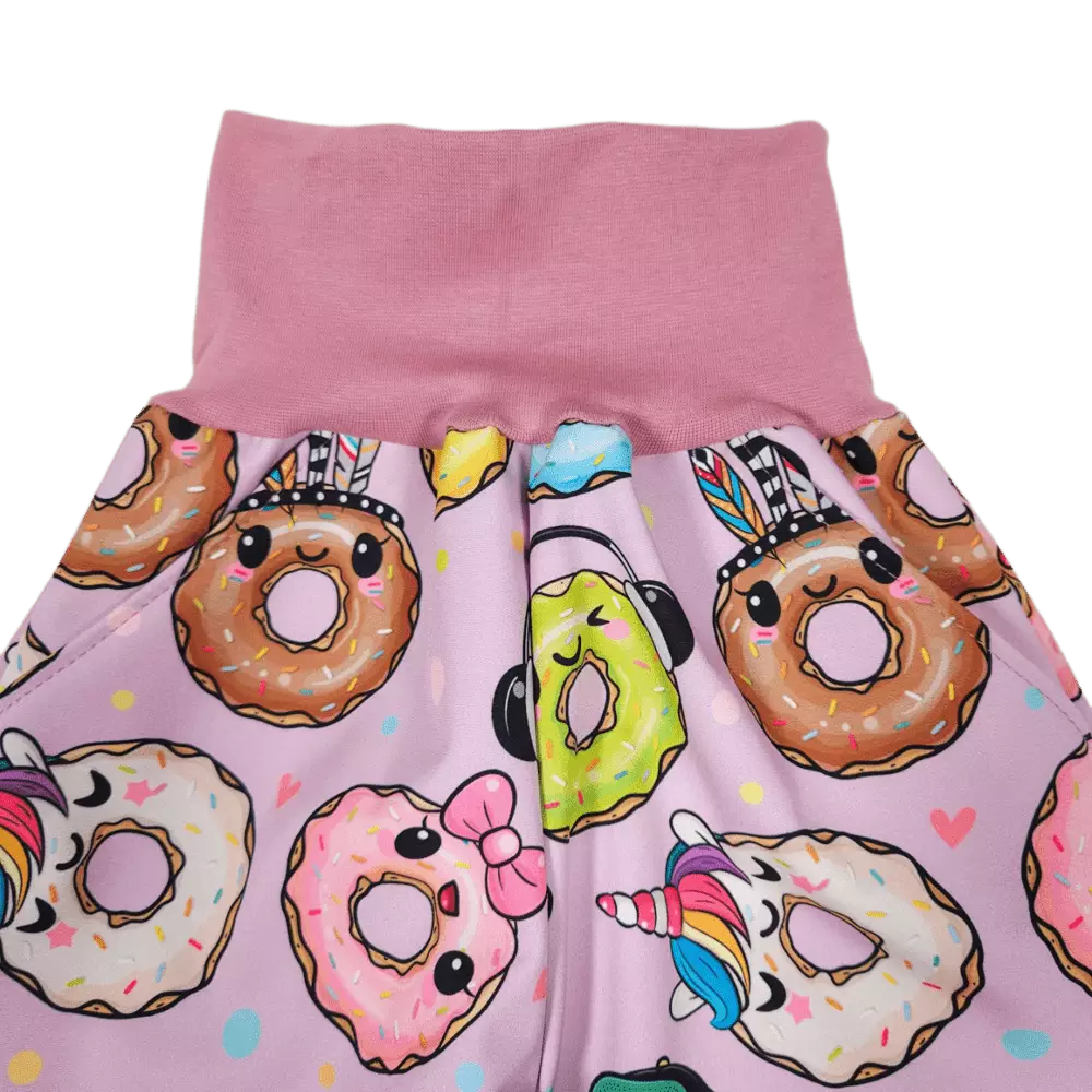 Dětské softshellové kalhoty - party donuts