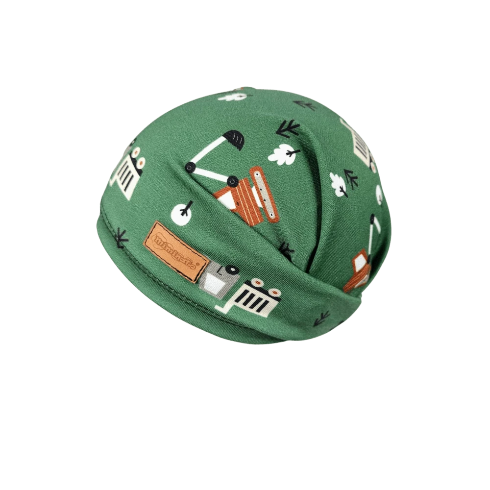 Dětský šátek na hlavu - Traktor a bagr