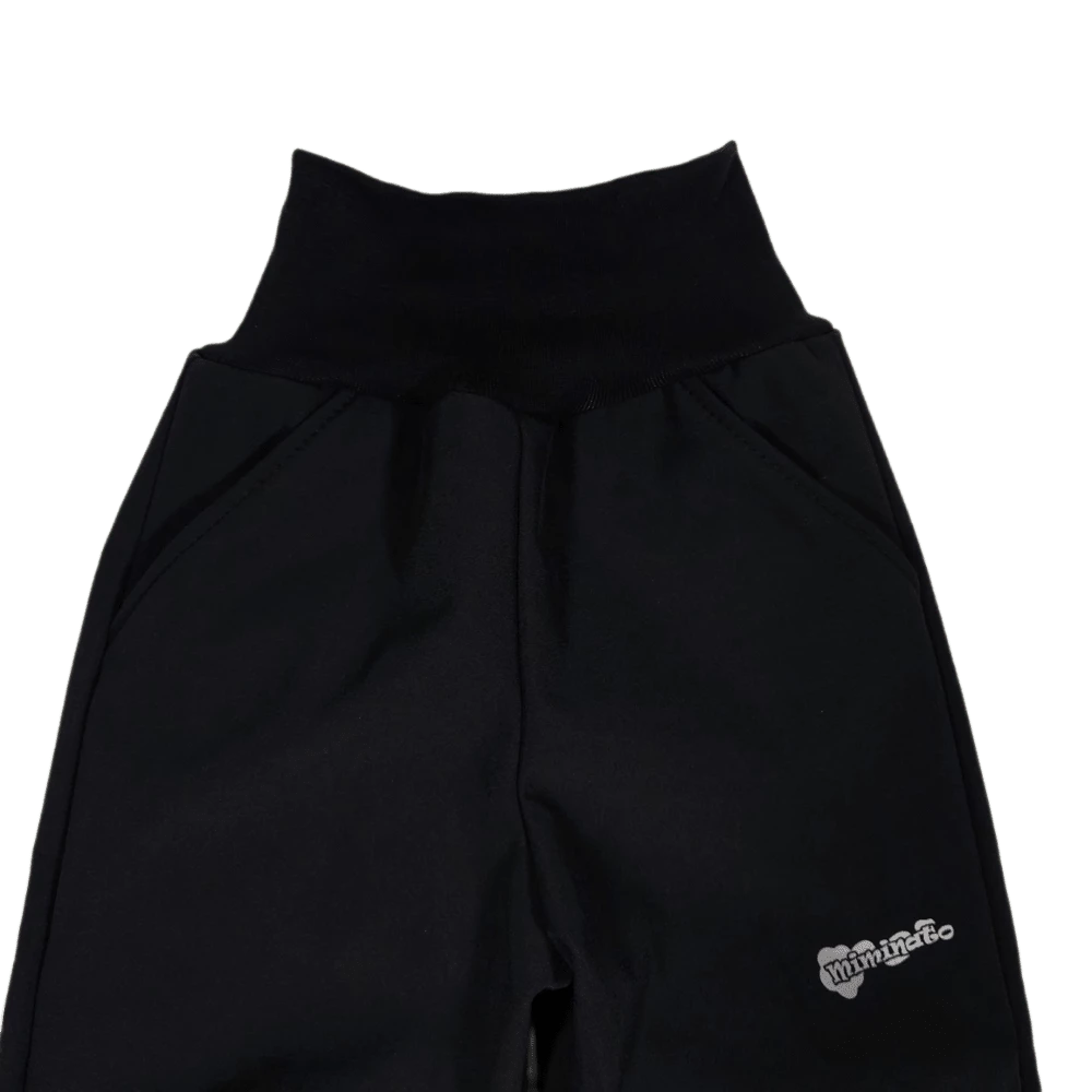 Dětské softshellové kalhoty černé