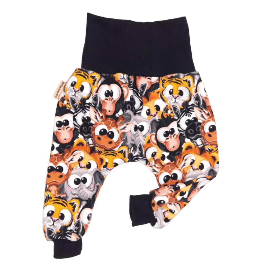 Dětské zateplené tepláčky - crazy animals