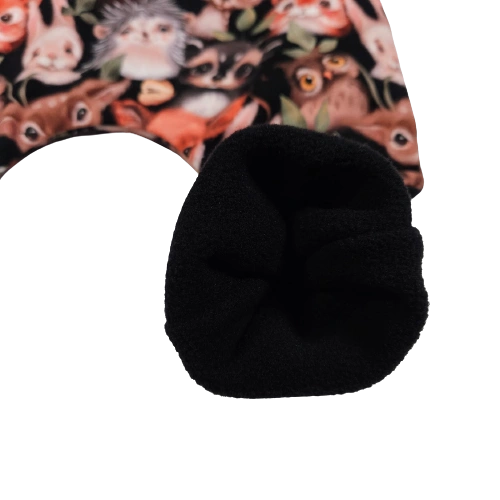 Dětské laclové kalhoty zateplené - lesní přátelé