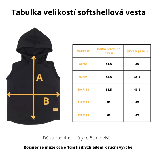 Dětská softshellová vesta - malina