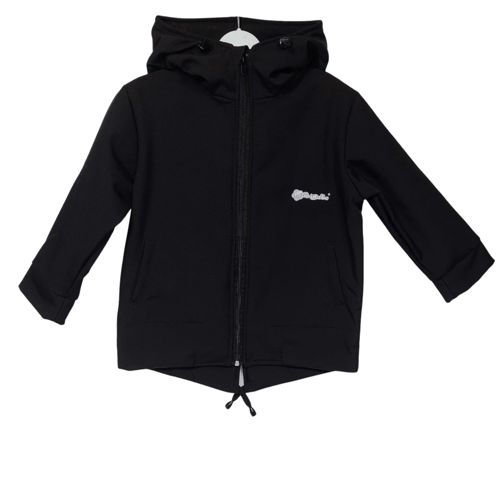 Dětská softshellová bunda "parka"- černá