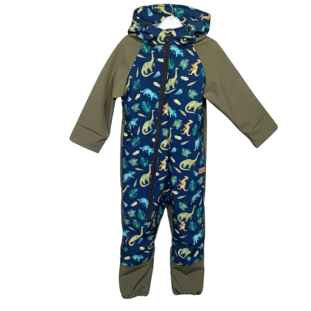 Dětská softshellová kombinéza - dinosauři 