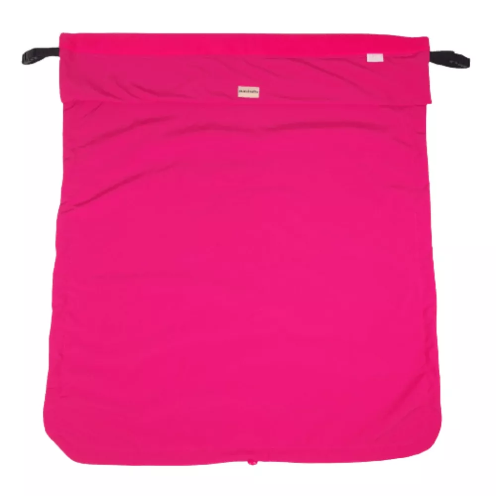 Sada na kočárek - rukávník, taška, nepadací dečka malinová