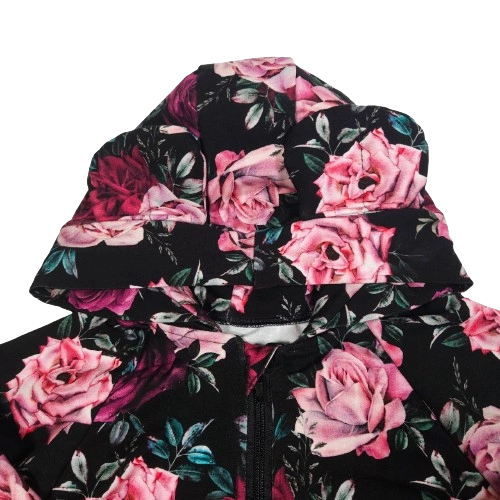 Dětský rostoucí teplákový overal - růže černá