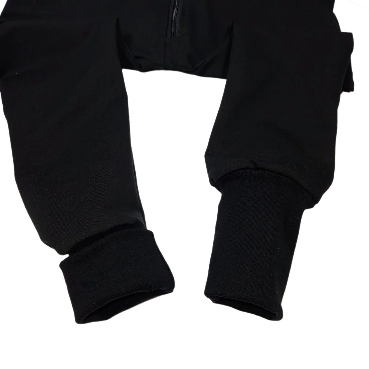 Dětský rostoucí teplákový overal - černý