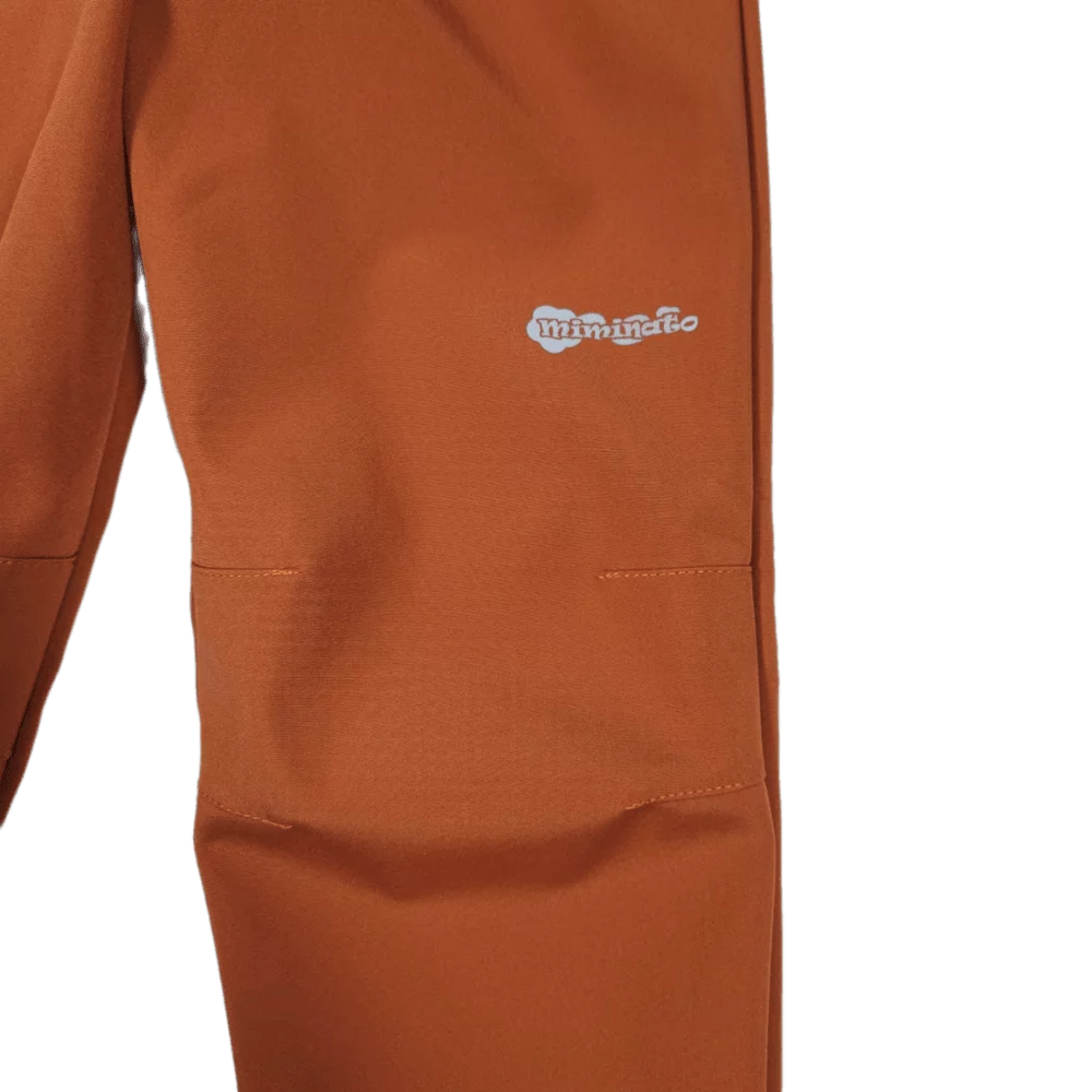 Dětské softshellové kalhoty - cihlové