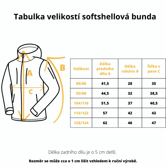 Dětská softshellová bunda