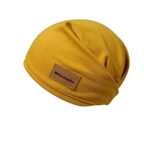 Dětský šátek na hlavu - hořčičná