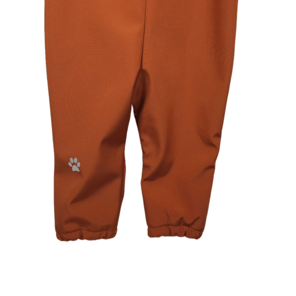 Dětská softshellová kombinéza - cihlová