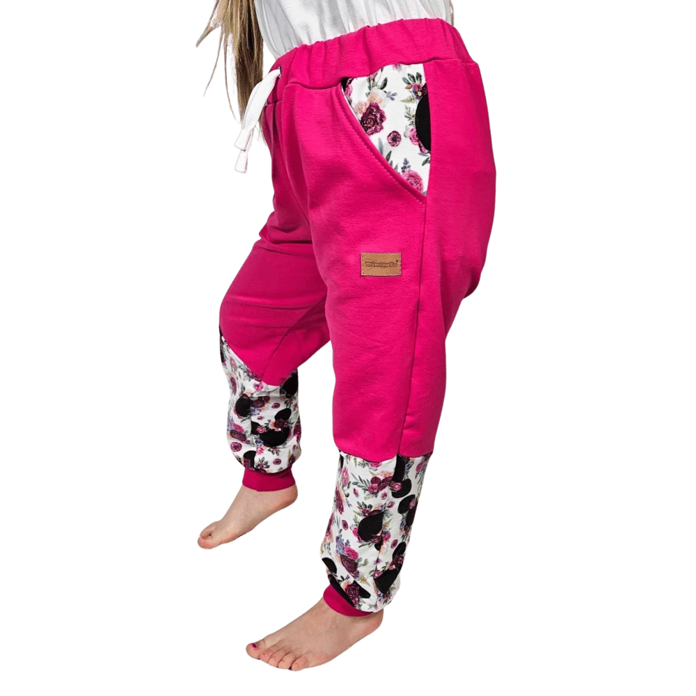 Dětská tepláková souprava - Mickey s kytičkami